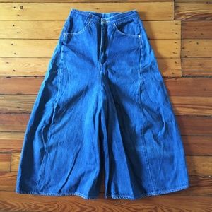 Rare 1990's Levis Jeans Red Collection Split Skirt Y2K